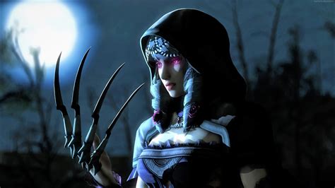 Fox, trees, fantasy art, dreamland, forest, sky, dark forest. Wallpaper Warrior, girl, dark, 4K, Art Wallpaper Download - High Resolution 4K Wallpaper