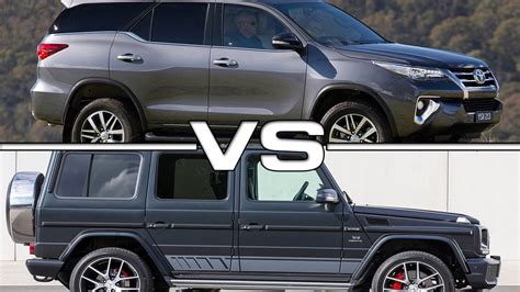 In my parking i can't park toyota. 2016 Toyota Fortuner vs 2016 Mercedes Benz G500 - YouTube