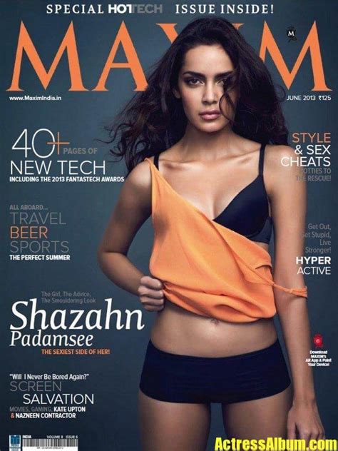 Shazahn Padamsee Maxim June Hot Bikini Photoshoot Actress Album