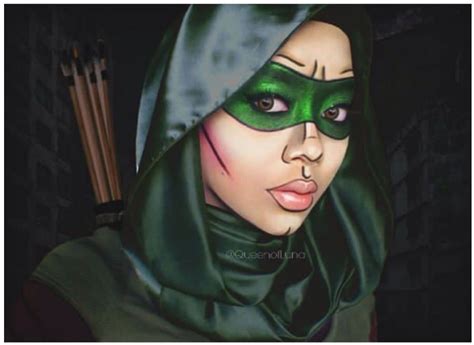 saraswati queenofluna does some amazing impressions with makeup and a hijab love this comic