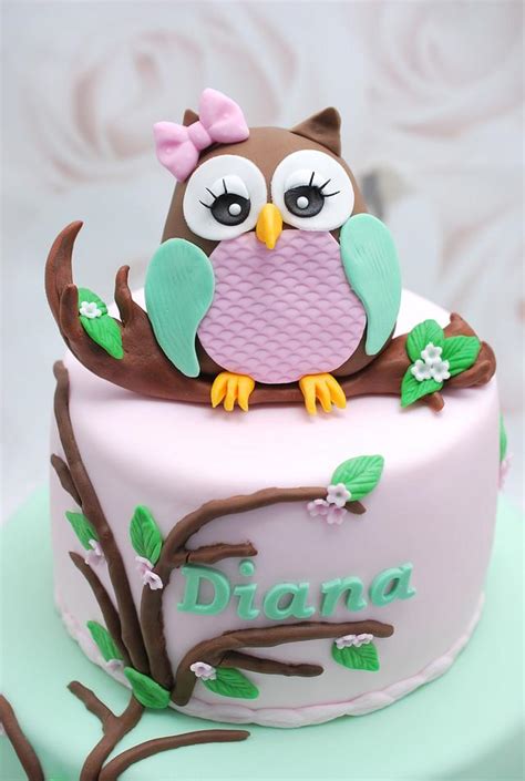 Details More Than 75 Owl Birthday Cake Images Vn