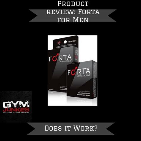 Forta For Men Review Does It Work Gym Junkies