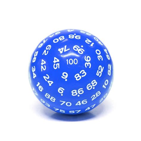 100 Sided Dice Single Oversized Dice Multiple Colors Etsy