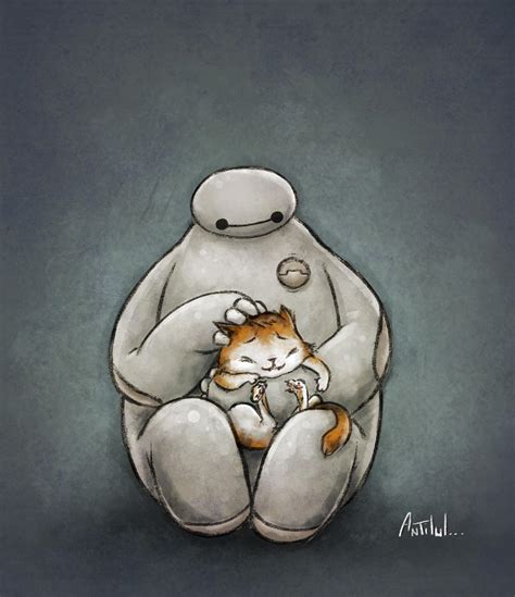 Baymax And Mochi Big Hero 6 Fan Art 38246912 Fanpop