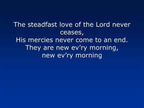Ppt The Steadfast Love Of The Lord Powerpoint Presentation Free
