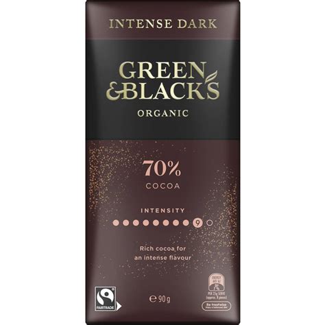 Green Black S Organic Dark Cocoa Chocolate Block G Woolworths