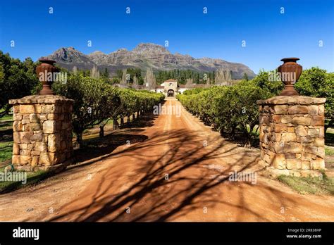 Entrance To The Waterford Estate In The Blaauwklippen Valley On The