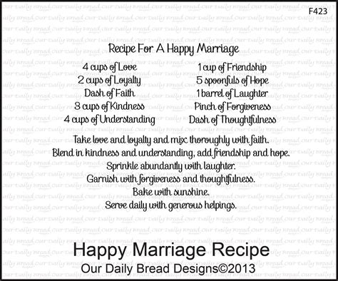 Happy Marriage Recipe This Could Be Said For Any Relationship Groom Speech Examples Wedding