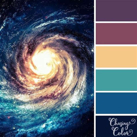 Colorful Galaxy Color Palette Galaxy Colors Color Palette Color