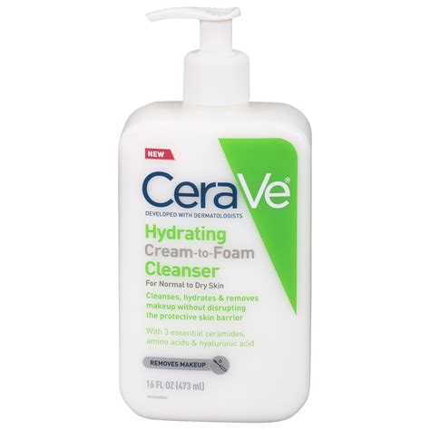 Cerave Hydrating Cream To Foam Cleanser Shop Facial Cleansers