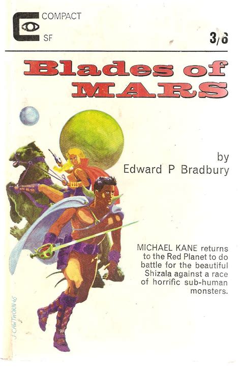 Edward P Bradbury Blades Of Mars Fantasy Book Covers Science
