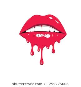 Dripping lips free svg png dxf eps you may not forward, share, sell or distribute the file(s), in whole or in part. Lips Drip Images, Stock Photos & Vectors | Shutterstock