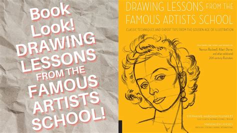 Book Look Drawing Lessons From The Famous Artist School Youtube