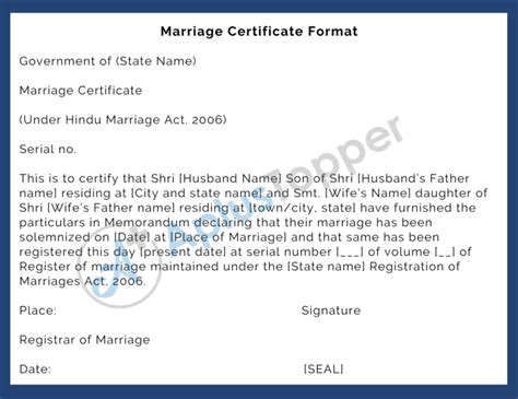 Marriage Certificate Online Application Process Documents Required