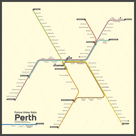 Future Perth Transit Map On Behance