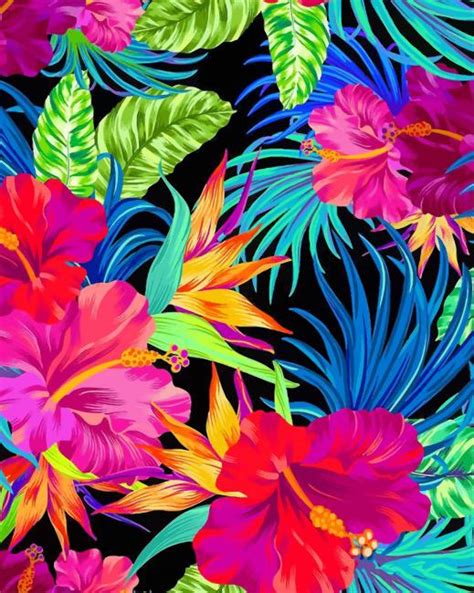 Tropical Flowers And Plants Paint By Numbers Numeral Paint Kit