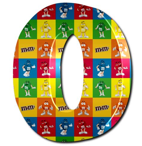 Every friday, mars is giving away 250,000 free bags of m&m's candies. Monica Michielin Alfabetos: M&M Cartoon alphabet, numbers and icons png ...