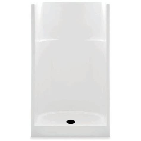 Aquatic Everyday Acrylx 36 In X 36 In X 72 In 1 Piece Shower Stall With Center Drain In White