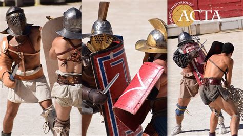 Gladiator Fights Provocatores Thraex Murmillo Retiarius Secutor