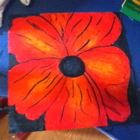 Poppy Art Assignment With Pastels Remembrance Day Art Poppy Art Holiday Art Projects
