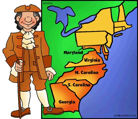 Southern Colonies The 13 Colonies For Kids