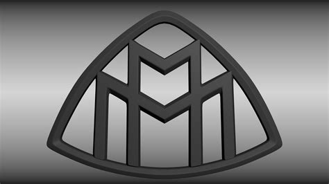 Maybach Logo 3d Model Obj Blend