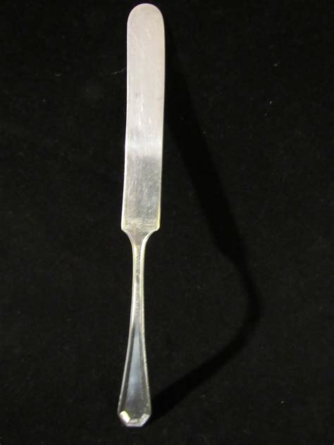1 Flat Handle Master Butter Knife Ins139 Silverplate 1919 Wm Etsy