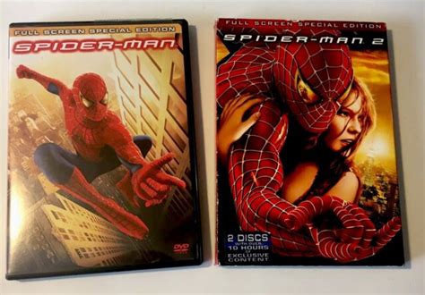 Spider Man And Spider Man 2 Dvd Set 2 Disc Full Screen Special