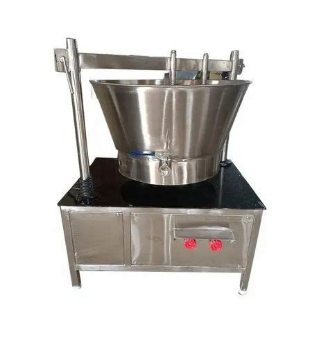 Stainless Steel Gas Khoya Making Machine For Milk Capacity 80 Litre