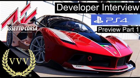 Assetto Corsa PS4 Preview Part 1 Marco Massarutto Interview YouTube