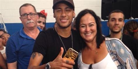 Neymar And His Mother Nadine At His Institute In Praia Grande Brazil Today Fcblive Via