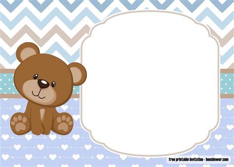 If you need help downloading the printables, check out these helpful tips. Teddy Bear Baby Shower Invitations Templates • Business ...