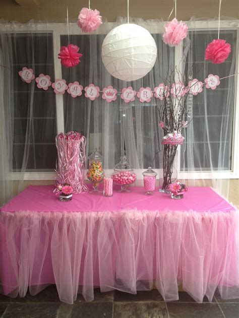 Creating the perfect princess themed baby shower. Princess Theme Baby Shower Royal Treats Table | Things I ...