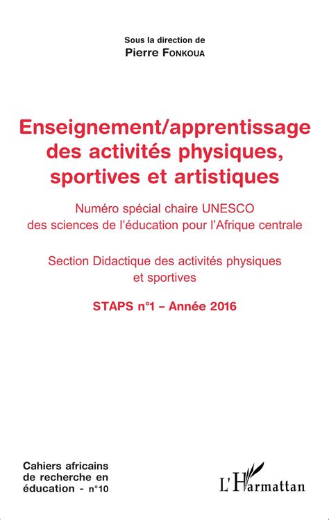Revue Enseignement Apprentissage Des Activit S Physiques Sportives