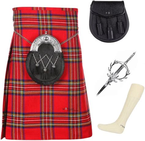The Scotland Kilt Company Mens 4 Piece Kilt Package With