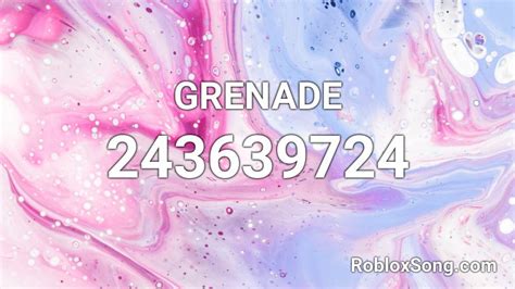Check spelling or type a new query. GRENADE Roblox ID - Roblox music codes