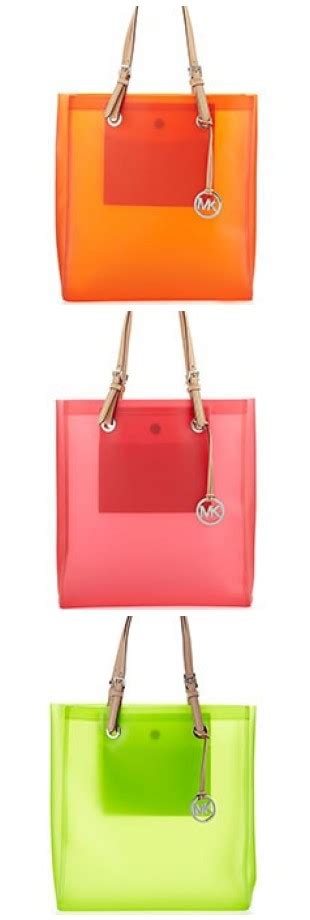 Neon Pink Clear Purse