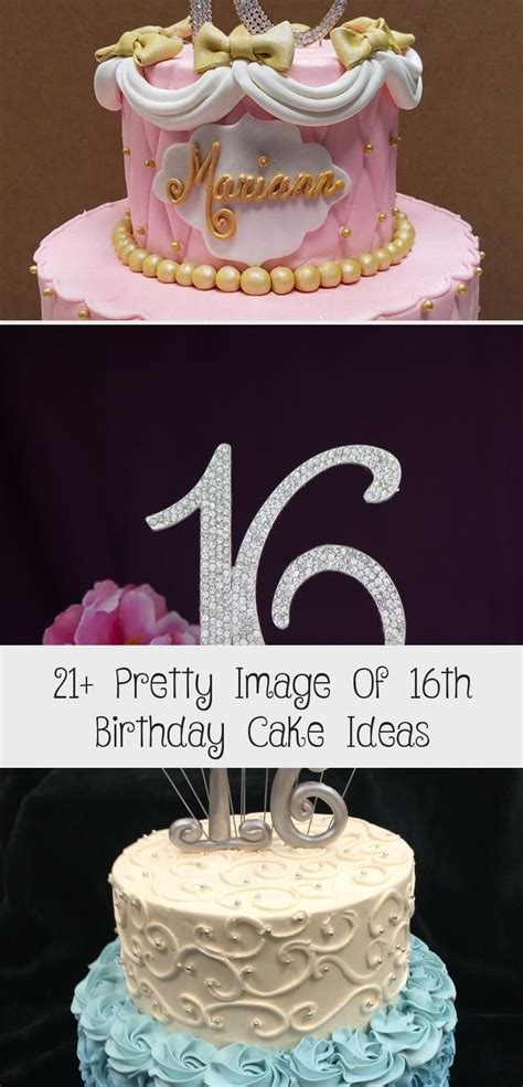 Free for commercial use no attribution required high quality images. 21+ Pretty Image Of 16th Birthday Cake Ideas in 2020 | 16 birthday cake, 60th birthday cakes ...