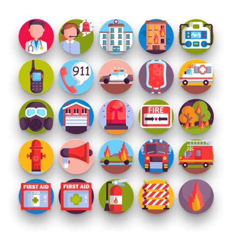 50 Emergency Services Icons Dighital Icons Premium Icon Sets For