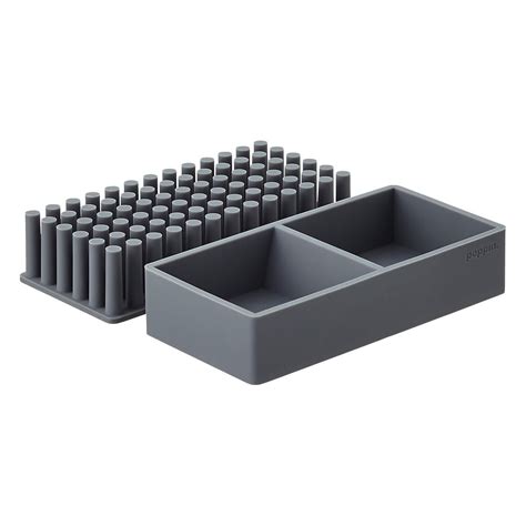 Maybe you would like to learn more about one of these? Dark Grey Poppin Silicone Organizers | Container store ...