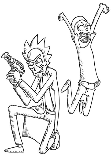 rick  morty coloring pages    print