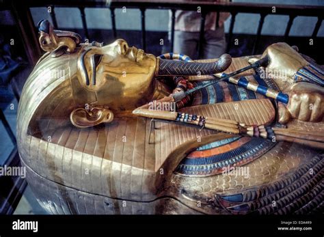 The Sarcophagus Coffin Of The Famed Pharaoh Tutankhamun King Tut Is