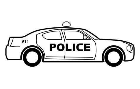 Police Clip Art Clipartix Police Car Clipart Black And White The Best