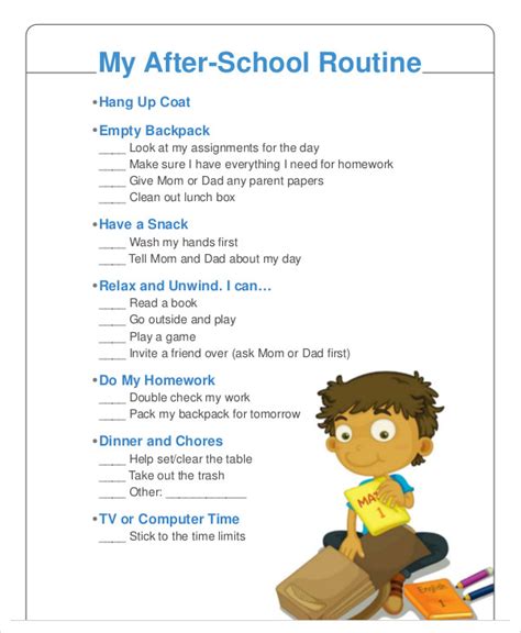 After School Schedule Templates 12 Free Samples Examples Format Download