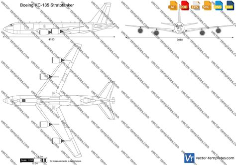 Templates Modern Airplanes Boeing Boeing Kc 135 Stratotanker