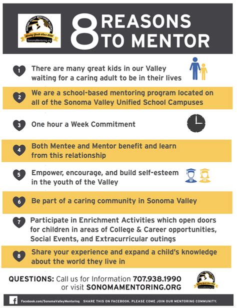 8 Reasons You Should Become A Mentor Sonoma Valley Mentoring Alliance