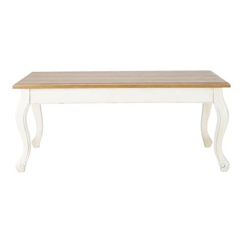 The delivery time is 6 to 8 weeks for items without marble and 8 to 10 weeks for marble pieces. Pine and oak veneer coffee table W 110cm Léontine ...