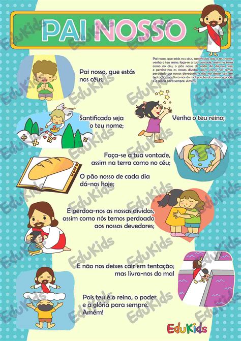 Pai Nosso Infantil Para Imprimir