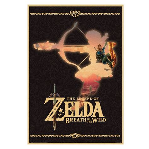 Zelda Breath Of The Wild Poster Zelda Shop