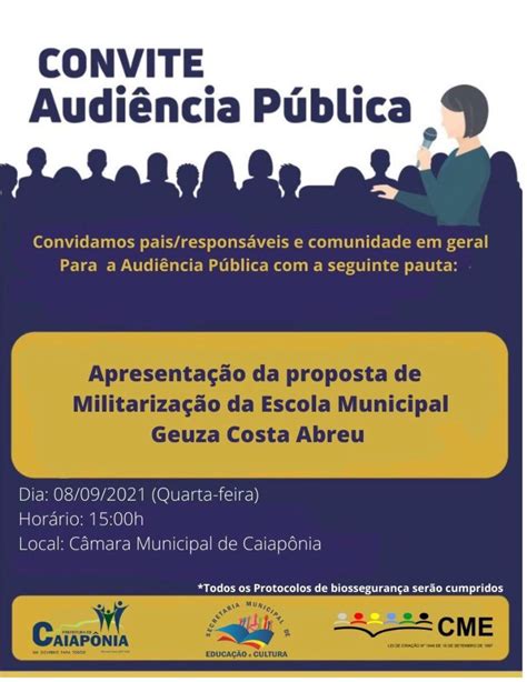 Convite Para Audiência Pública Prefeitura De Caiapônia